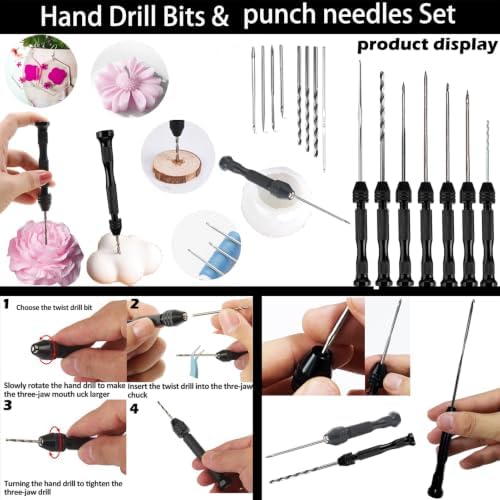 Nimozekd 19 PCS Candle Making Kit for Candle Drilling&Mold Punching Needle Punch Wicking Needle Tools Candlewick Inserting Tool Candle Mold Punch Set with Hook Eye for Inserting Mold Wicks - Image 7