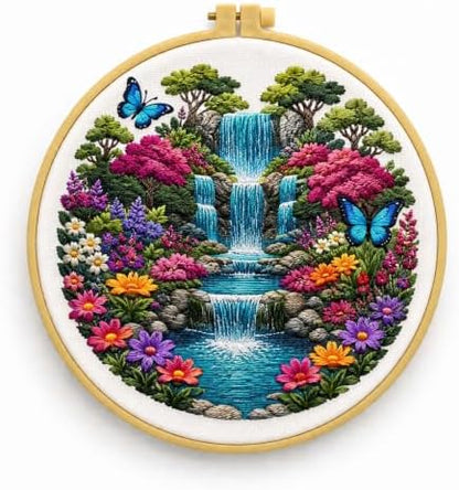 niurenmaoyi Scenery Embroidery Kit for Beginners,Sewing Kit for Adults by Unknown
