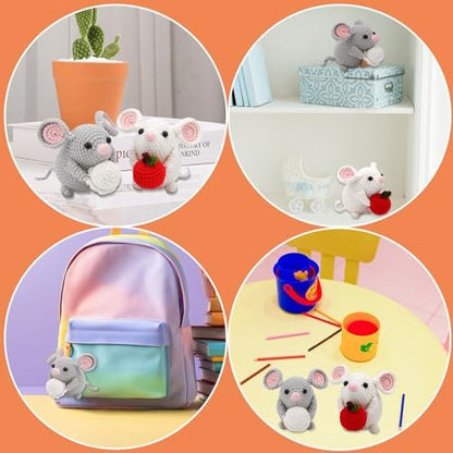 Crochet Kit for Beginners Adults Crochet Animals Kit with Video Tutorials - Image 6