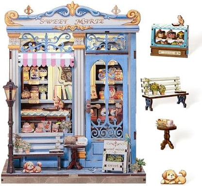 Cutefun Book Nook Kit - DIY Miniature Dollhouse Kit for Adults and Teens by Cutefun