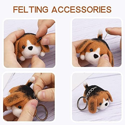 QMNNMA Needle Felting for Beginners, Beagle Needle Felting Set - Image 5