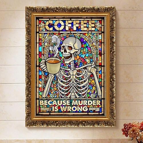 Halloween Skeleton Paint by Numbers Kit for Adults Canvas, Frameworkless - Image 2