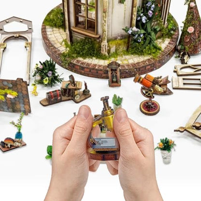 Book Nook Kit DIY Miniature House 3D Wooden Puzzle - Dreamland Floral Studio - Image 6