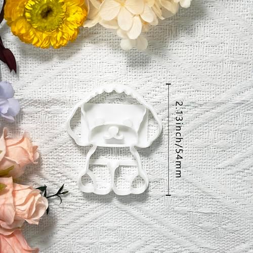 Xaekicr Poodle Dog Polymer Clay Cutters for Earrings – Cute Puppy Clay Cutters for Polymer Clay Jewelry Making – Animal Clay Earring Cutters and DIY Clay Tools – 1 Piece - Image 3