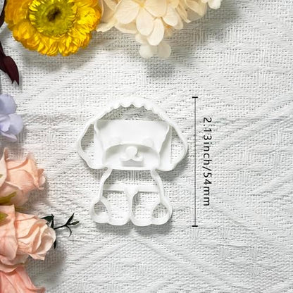 Xaekicr Poodle Dog Polymer Clay Cutters for Earrings – Cute Puppy Clay Cutters for Polymer Clay Jewelry Making – Animal Clay Earring Cutters and DIY Clay Tools – 1 Piece - Image 3