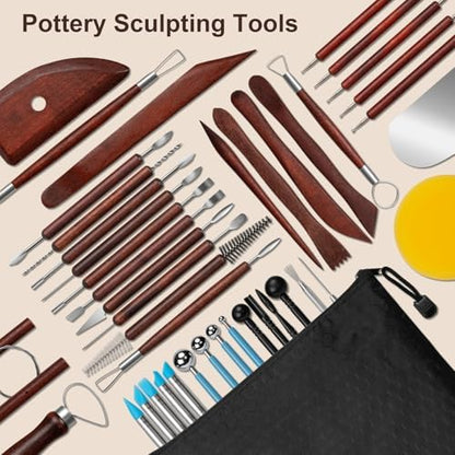 Amrules 43 Pcs Polymer Clay Sculpting Tools Kit for Adults, Red - Image 6
