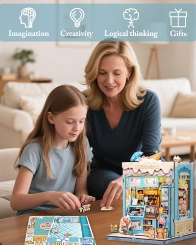 Cutefun Book Nook Kit - DIY Miniature Dollhouse Kit for Adults and Teens - Image 6