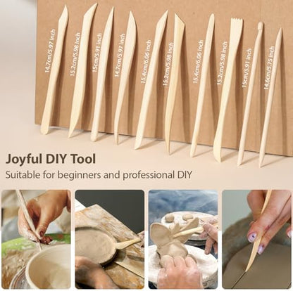 Tovotum 57PCS Pottery Clay Sculpting Tools Ceramic Carving Tools Set - Image 4