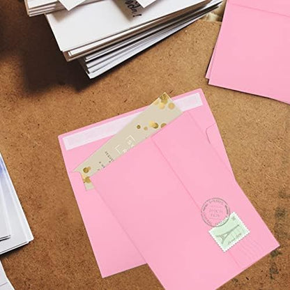 70 Packs A4 Envelope, Pink A4 Envelopes, 4x6 Photo Envelopes for Invitations, Envelopes Self Seal for Weddings, Baby Shower, Photos, Postcards, Greeting Cards, Mailing - Image 6