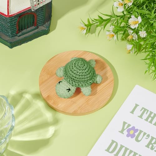 WEBEEDY 6 Sets Animal Crochet Kit for Beginners,DIY Turtle Keychain Knitting Kit for Adult with Step-by-Step Video Tutorials and Colorful Yarns,Hook,Accessories Christmas Decor Gifts - Image 4