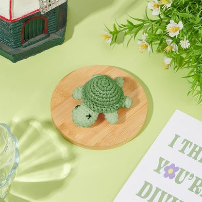WEBEEDY 6 Sets Animal Crochet Kit for Beginners,DIY Turtle Keychain Knitting Kit for Adult with Step-by-Step Video Tutorials and Colorful Yarns,Hook,Accessories Christmas Decor Gifts - Image 4