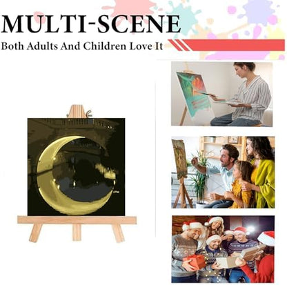 Painting by Numbers Kit for Adults Beginner,Night Bridge Moon Paint by Numbers Easy for Adults,Adult Paint by Number Kits on Canvas,Acrylic Oil Number Painting for Home Wall Decor15.7X19.7 In - Image 5