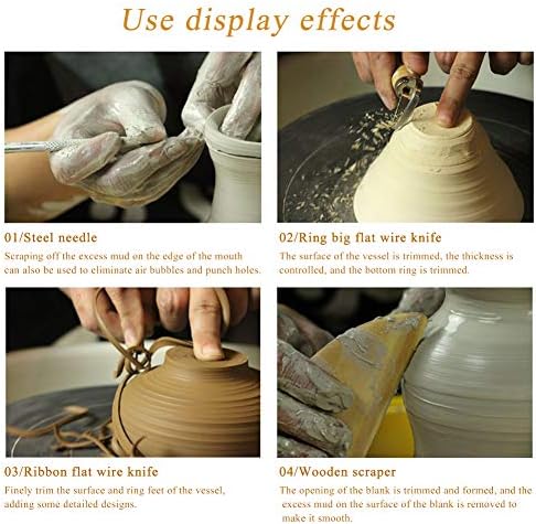 8 Pieces Pottery Tools, Clay Tools, Cay Sculpting Tool - Image 4