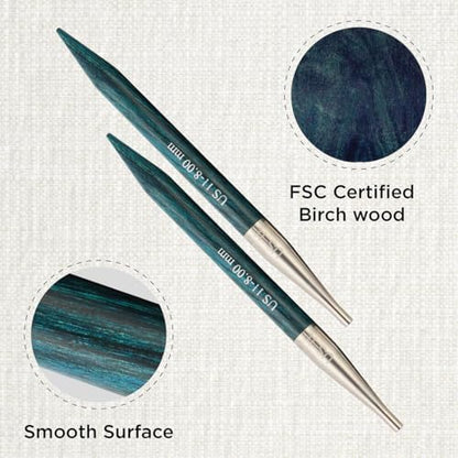 KnitPro Dreamz Interchangeable Circular Needles 4" (10cm) | US Size 11 (8mm) - Image 2