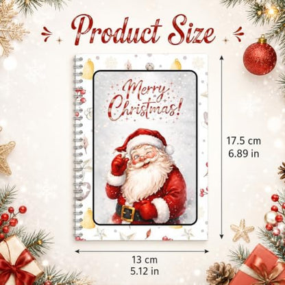 Christmas Gift Card Book, 5x7 Holiday Gift Booklet, DIY Spiral-Bound Merry Christmas College Survival Kit, 10-Page Surprise Greeting Card Book for Cards Cash, Students Graduation Gift - Image 7