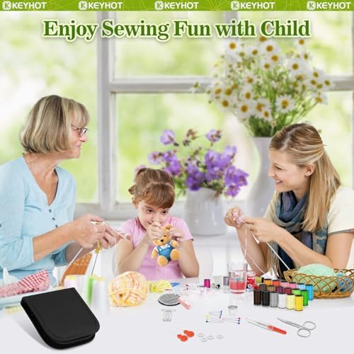 KEYHOT Sewing Kit for Adults, Needle and Thread Kit, Travel Size 74 Pcs - Image 4