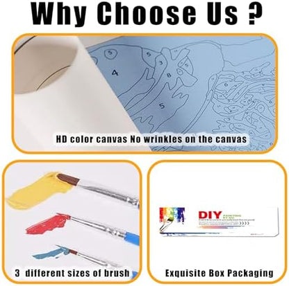 Yunruily Tree of Life Paint by Numbers Adult-Tree of Life Canvas Paint by Numbers for Adults,Painting by Number Canvas for Adults for Gifts and Home Wall Decor(with Gifts Box) 16x20inch - Image 6