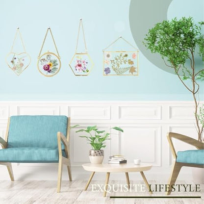 Pressed Flower Frames, Double Glass Hanging Picture Frames 6PCS - Image 3
