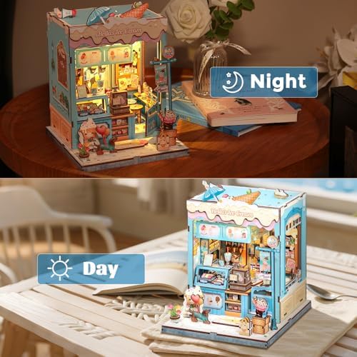 CUTEBEE Book Nook Kit DIY Miniature House Dollhouse Kit for Adults - Image 2