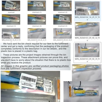 24PCS Candle Making Supplies with Plastic Storage Box Big Eye Long Wick Needle for Candles &Silicone Mold,Punch Needle with Hook Eye,Candle Tool Kit for Beginner,Wicks Placing Tube,Stirring Spoon - Image 2