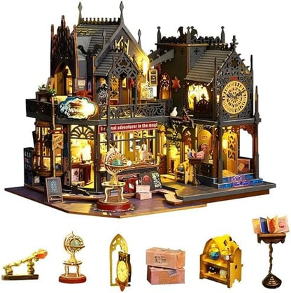 OZJAY Miniature House Kit for Adults, Mini House Kit with LED by OZJAY