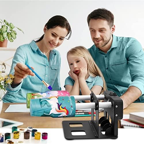 Cup Turner Tumbler Spinner Double Matal Frame Crafts Tumbler Double Cuptisserie Turner for DIY Epoxy Machine with Professional Silent Balance Steering Shaft and Independent Switch - Image 6