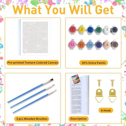 Dragonfly Paint by Numbers Kit for Adults, 16x20 inch - Image 4