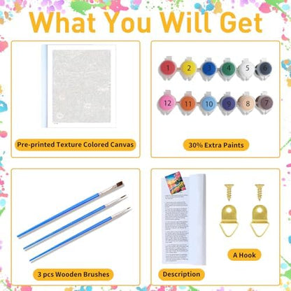 Dragonfly Paint by Numbers Kit for Adults, 16x20 inch - Image 4