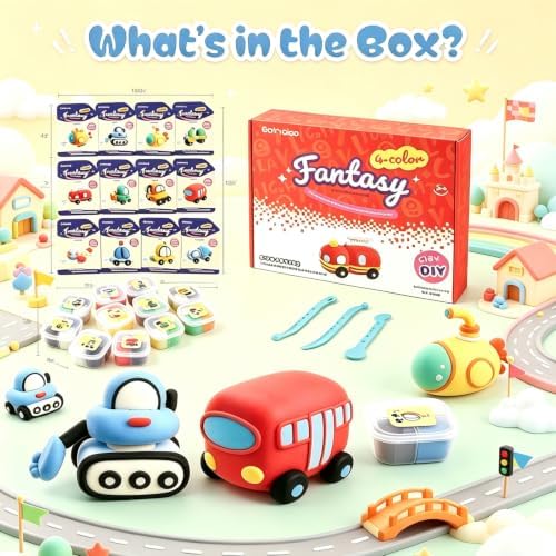 Both idea Air Dry Clay for Kids, Colored Soft Foam Modeling Clay Set with Sculpting Tools DIY Arts Crafts Birthday Fun Party Favors for Boys Girls Ages 3-12 Classroom Activities - Image 6