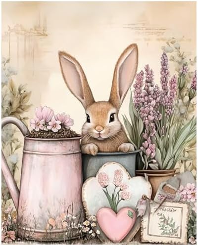 XTCIXAL Paint by Numbers Kit for Adults, Rabbit, 16X20 Inch by XTCIXAL
