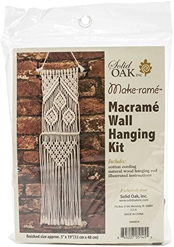 Solid Oak Small Format Macrame Kit-Three Leaves by SolidOak