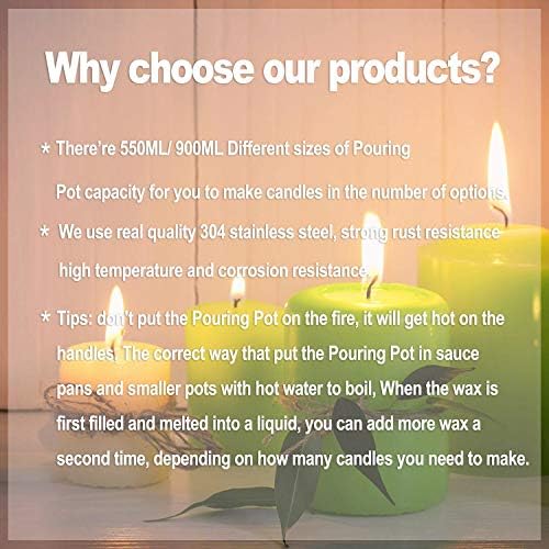DINGPAI Candle Making Kit, Candle Make Pouring Pot and Wicks - Image 7