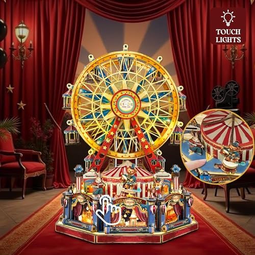 Book Nook Kit DIY Miniature House 3D Wooden Puzzle - Century Ferris Wheel - Image 3