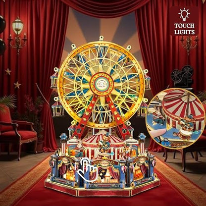 Book Nook Kit DIY Miniature House 3D Wooden Puzzle - Century Ferris Wheel - Image 3
