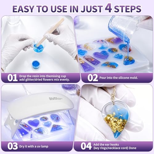 SHORE RESIN 500g UV Resin Kit, Crystal Clear UV Resin - Image 7
