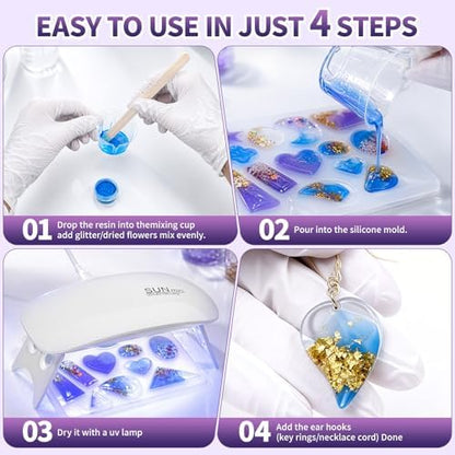 SHORE RESIN 500g UV Resin Kit, Crystal Clear UV Resin - Image 7