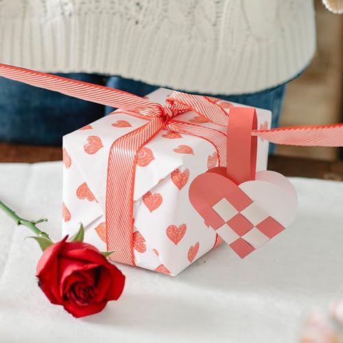 12 DIY Danish Heart Baskets. Precut and Ready to Use, No Tools Needed. Traditional Weaving Paper Craft to Make Julehjerter. Great Home Classroom Decorations (Pink/White Kit) - Image 4