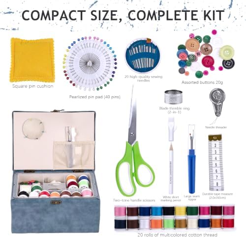 MKNZOME Sewing Box with Supplies Kit for Women, Complete Accessories - Image 2