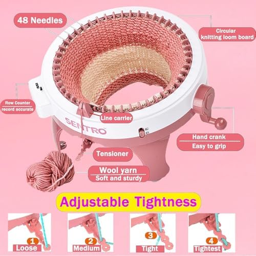 SENTRO Knitting Machine 48 Needles with Row Counter for Adults & Beginners - Image 5