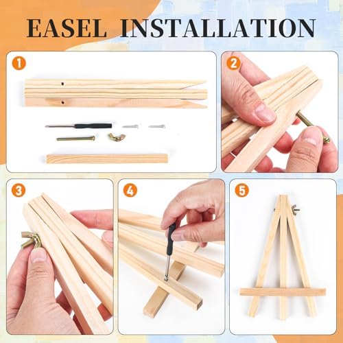 4 Pack Paint by Numbers Kit for Adults with Frame, Seaside Town Landscape - Image 7