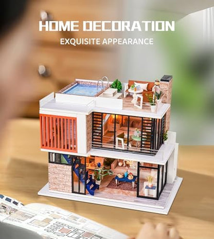 Spilay DIY Miniature House Kit for Adults, Miniature Dollhouse Building Kit - Image 4