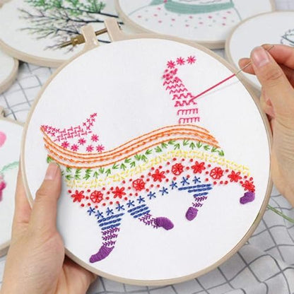 Louise Maelys Cute Cat Embroidery Kit for Beginners Creative Set - Image 5