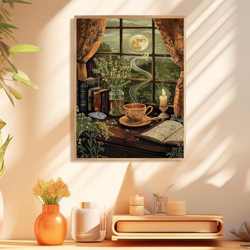 Night Paint by Numbers Kit for Adults, Paint by Number for Adults 16x20 in - Image 6