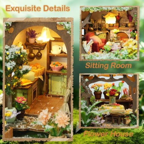 DIY Miniature House Kit for Adults with Music Box, Snowy Forest House - Image 4