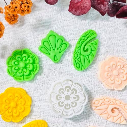 Xaekicr Polymer Clay Cutters Set – 3PCS Decorative Clay Cutters for Polymer Clay Jewelry, Carved Pattern Clay Earring Cutters Shapes, DIY Clay Tools for Earrings and Crafts - Image 4