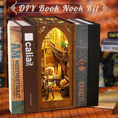 CRIOLPO Book Nook Kit - DIY Miniature Dollhouse Kit for Adults - Image 2