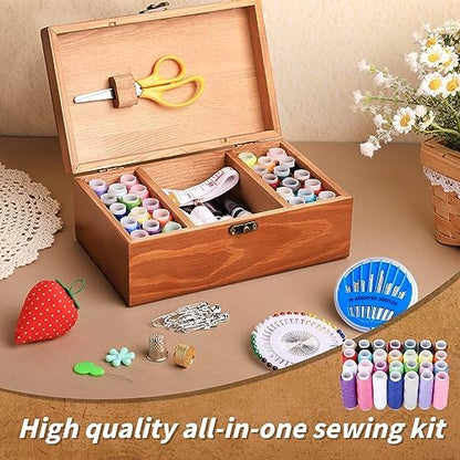 Hand Sewing Kits for Adults Needle and Thread Kit 196 Pcs Travel Sewing Kit - Image 5