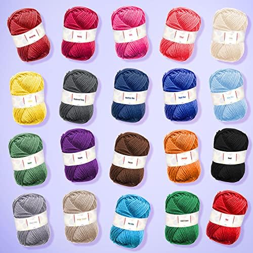 Hearth & Harbor Crochet Kit with 1100 Yards Assorted Yarn Kit, 9 Ergonomic Hooks, Crocheting Instruction, Knitting & Crochet Supplies - Beginner Crochet Kits for Adults, Ideal for Amigurumi - Image 6