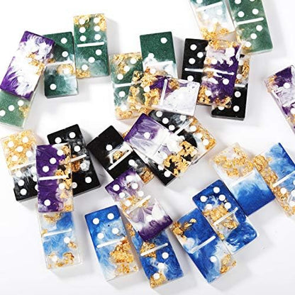 LET'S RESIN Resin Molds, Double 6 Domino Epoxy Mold Standard Size, Glossy Molds for Resin Casting, Silicone Molds for Epoxy Resin, UV Resina,Shiny & No Scratches & Durable - Image 4
