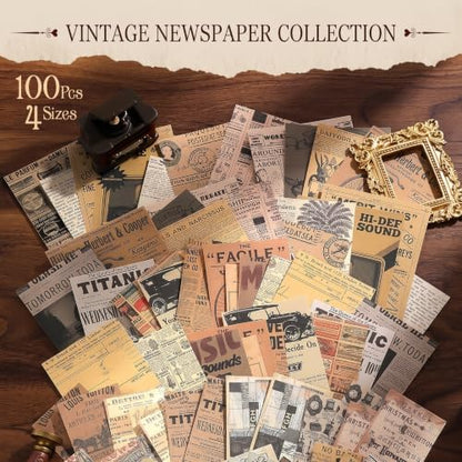 400Pcs Vintage Ephemera Kit Scrapbooking Pack - Image 5